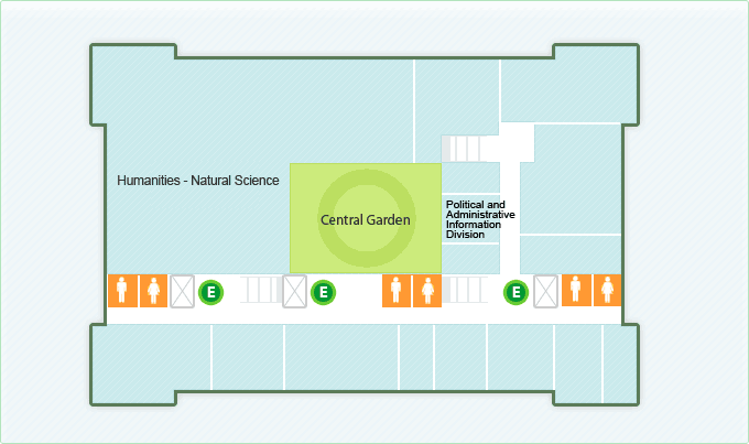 Third floor : Stack, Central Garden