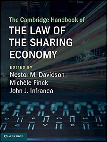 The Cambridge handbook of the law of the sharing economy