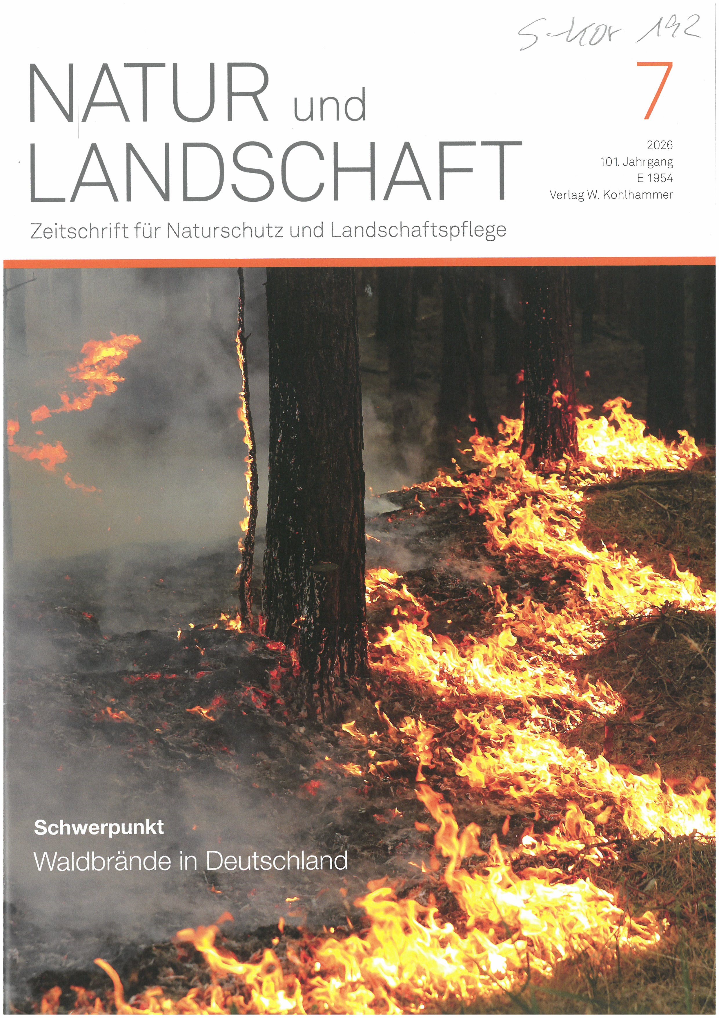 Natur und Landschaft : Zeitschrift für Naturschutz und Landschaftspflege