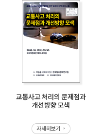 교통사고 처리의 문제점과 개선방향 모색