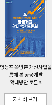 영등포 쪽방촌 개선사업을 통해 본 공공개발 확대방안 토론회