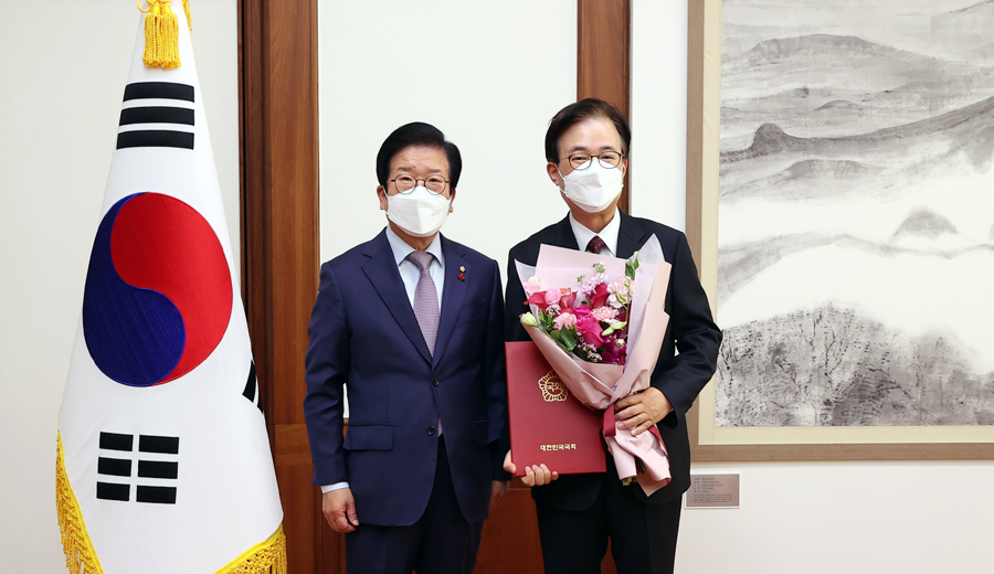 제23대 국회도서관장 취임 이명우  국회도서관장 취임 사진2